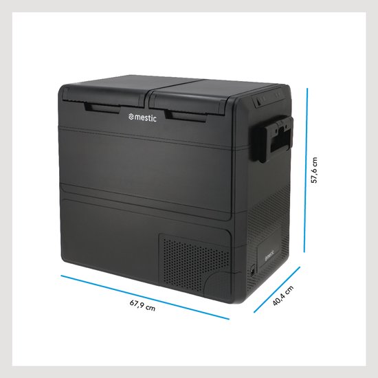 Mestic MCCM-55 AC/DC Dual Zone Compressor Koelbox - Koelen en vriezen van -20 °C tot +20 °C - Digitaal display met USB Type-C-poort - App-bediening via Bluetooth of WiFi van Mestic — afbeelding 2