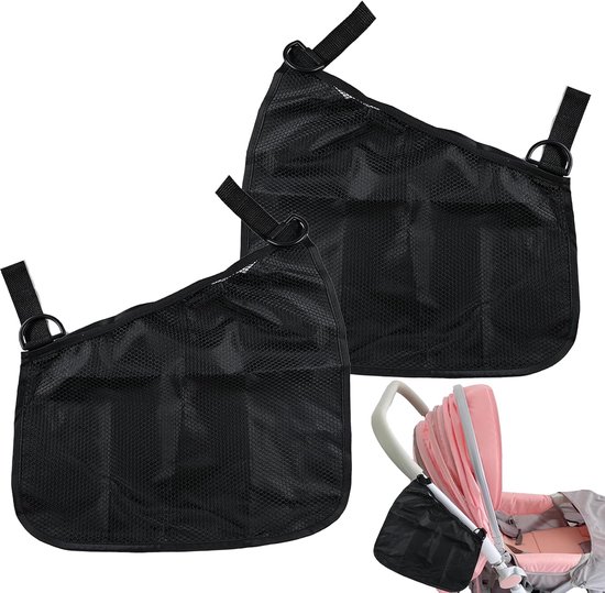 Filet Sacs à provisions - pratique pour poussettes - 1 pièce - noir