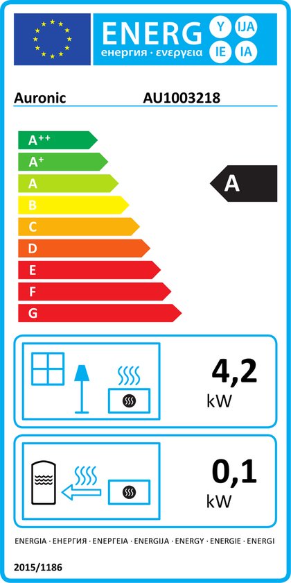 Auronic Mobiele Gaskachel - met Wieltjes - tot 60 m² - 4100W Gas Heater - Inclusief Gasdrukregelaar en Gasslang - Antraciet