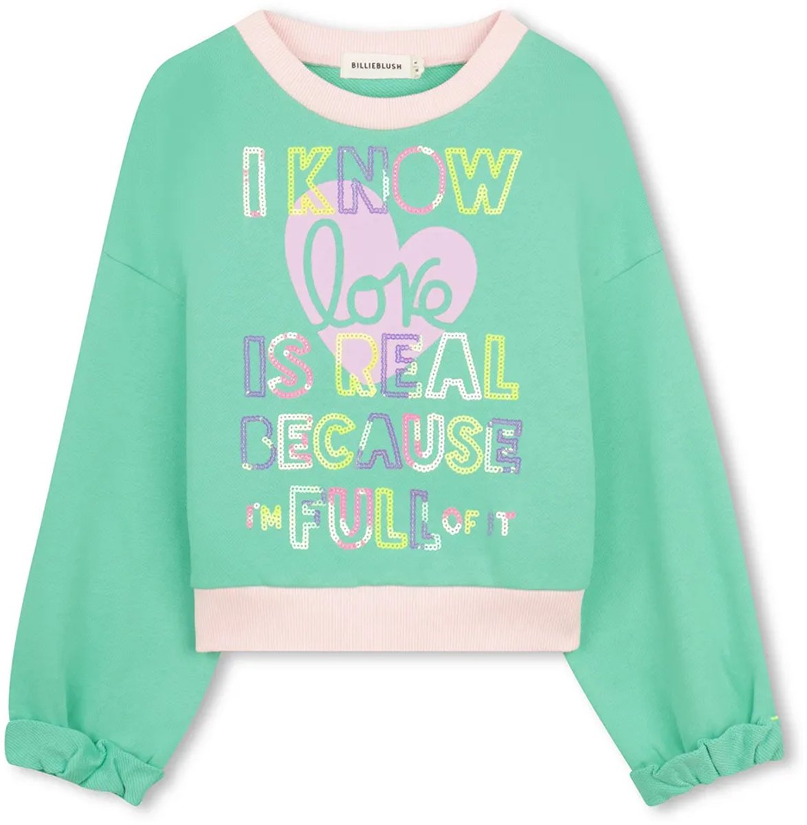 Billieblush U21918 Sweatshirt Groen 12 Years Meisje