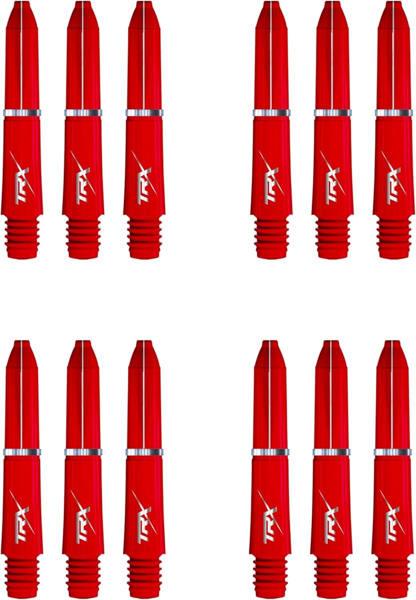 Dart Stelen - Dart Accessoires - Precisie Werpen - Extra Korte Lengte - 8 cm - rood