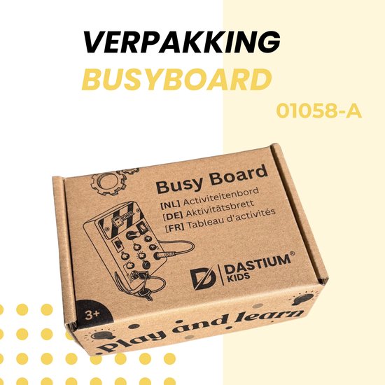 Dastium Kids - Busy Board - Activiteitenbord - Montessori Speelgoed - Baby Speelgoed - Educatief Speelgoed - Met Werkende Lampjes van Merkloos — afbeelding 5