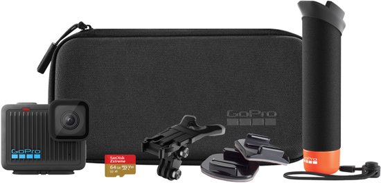 GoPro HERO Specialty Bundle - 4K action camera - waterdicht tot 5 m - inclusief 64GB microSD, Bite Mount, The Handler en case