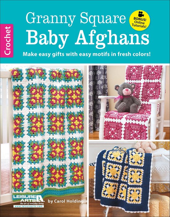 Granny Square Baby Afghans - cover