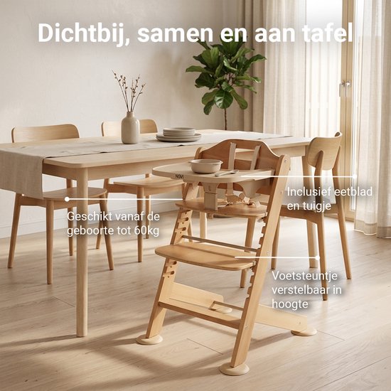 Novi Baby 1-2 Grow Kinderstoel - Verstelbaar - Inclusief Accessoires van Novi Baby® — afbeelding 3