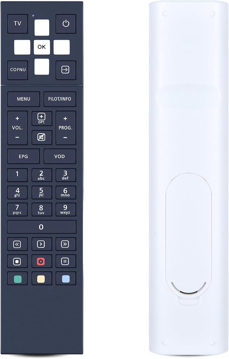 Afstandsbediening - Universele afstandsbediening - TV bedienen - Directe werking geen setup - 10x5x2cm - Zwart