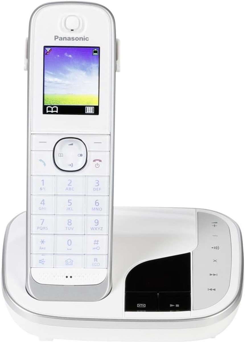 Draadloze Telefoon - DECT Telefoon - Thuisgebruik - Ingebouwde Babyfoon - 15.9 cm hoog - Wit