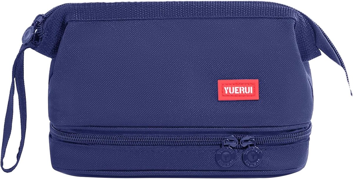 Etui Met 2 Lagen - Opberg Organizer - Stationery Opbergen - Grote Capaciteit - 21 x 10 x 13 cm