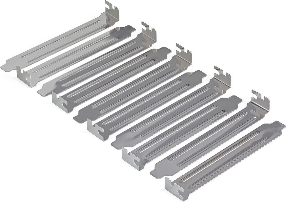 Slotplaten Set - Uitbreidingssleufhoezen - Computer Upgrades - 10 Stuks - 051 x 1194 cm - Zilver