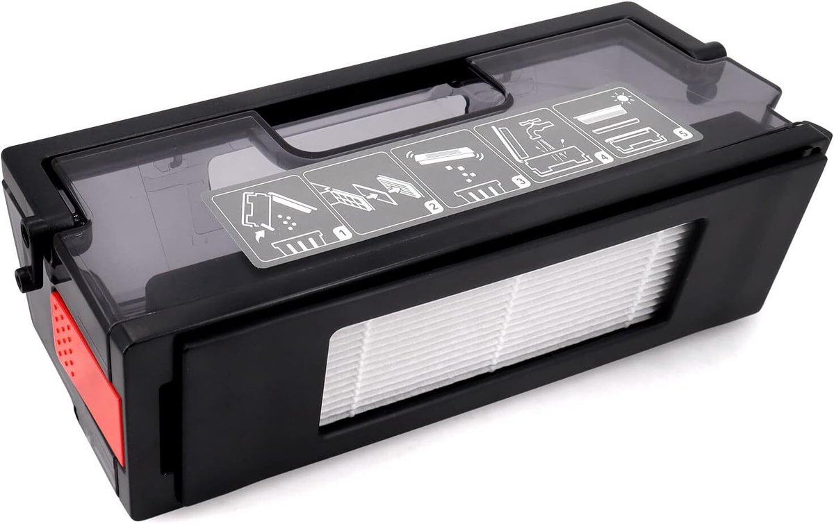 Stofreservoir geschikt voor ECOVACS DEEBOT T9 robotstofzuiger (zwart)