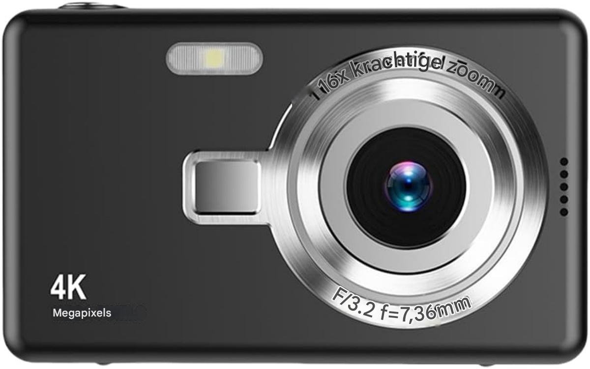 YOZHIQU Compactcamera - Digitale Fotocamera - Mini Point-and-Shoot Camera - 2,4 Inch HD Scherm - 1080P Video Opname - 1920×1080 Resolutie - Geschikt voor Dagelijks Gebruik en Reizen - Plastic Behuizing - Afmetingen 83x46x45mm