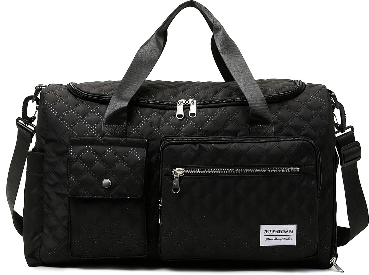 Weekendtas zwart -45*20*30 cm 26L - Reistas - Sporttas - Handbagagetas - Damen Heren