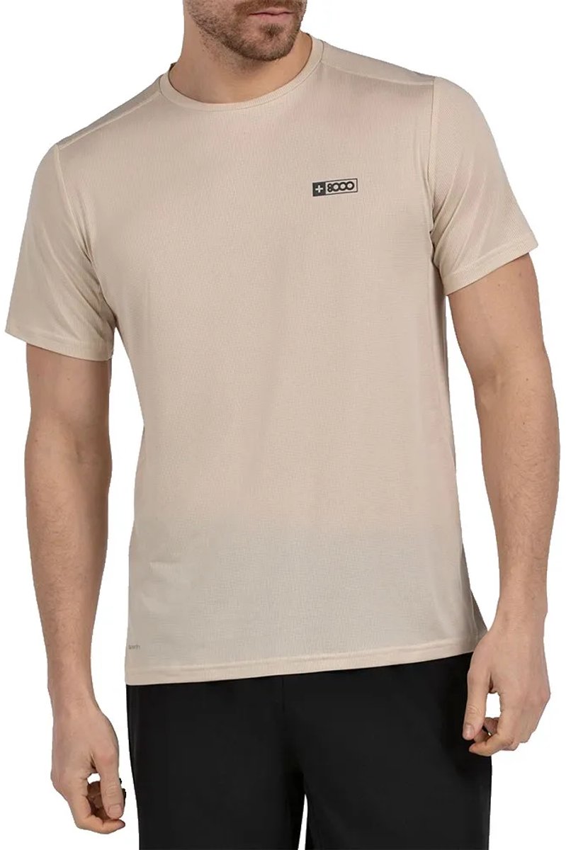 +8000 Tuli T-shirt Met Korte Mouwen Beige S Man