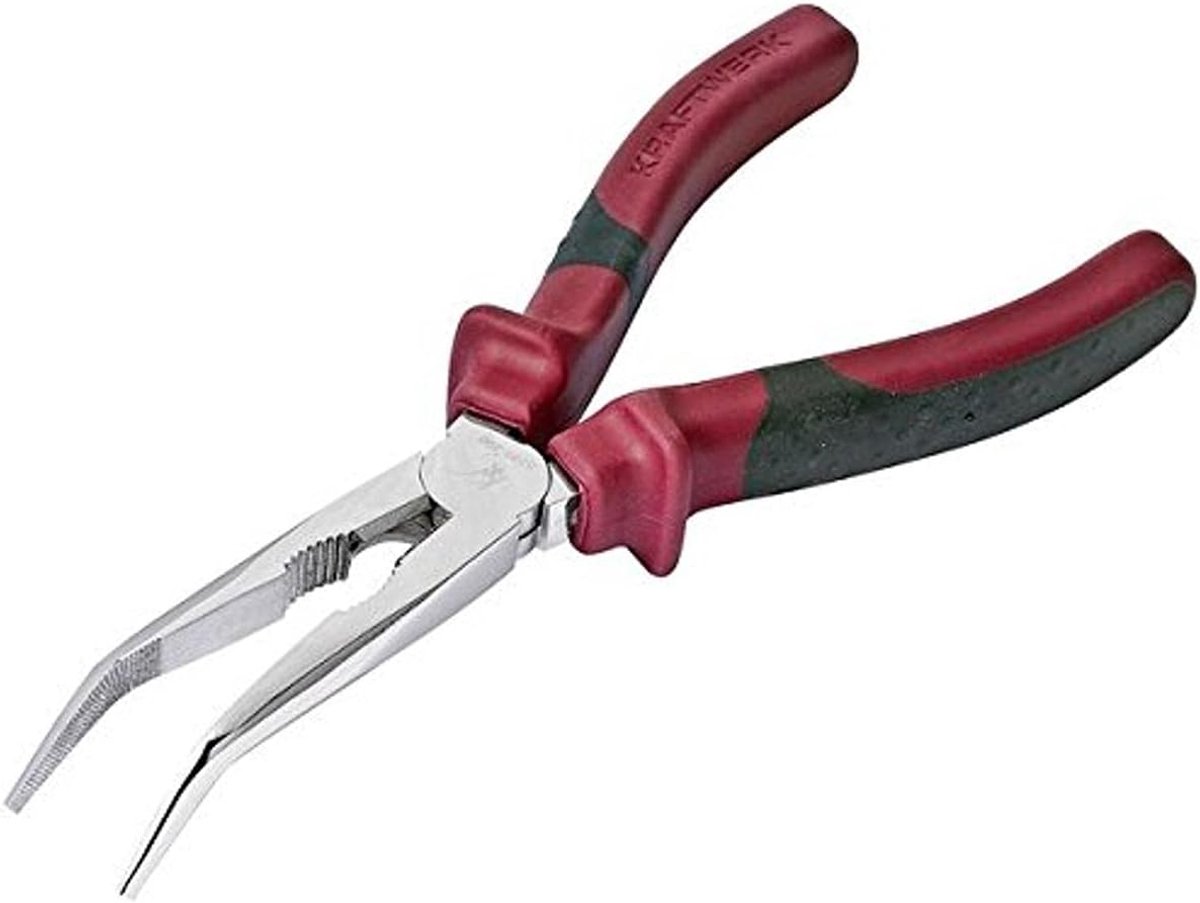 Telefoontang 200mm - Punt tang - Precisie werk - Ergonomische grip - 45 graden