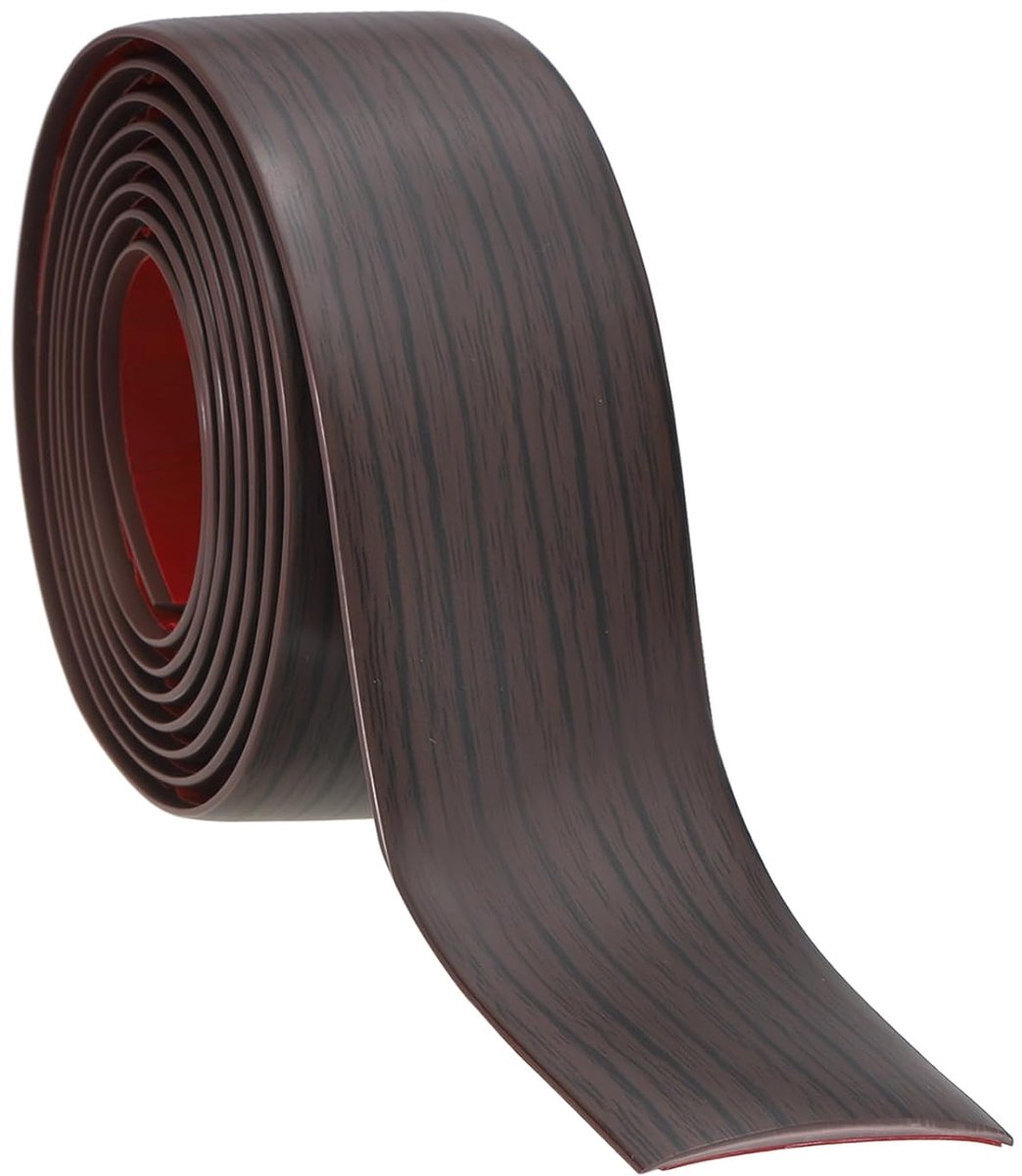 Overgangsprofiel - Zelfklevend - Voor vloeren, laminaat en kantbescherming - Zwart Noten Houtnerf 40 mm x 2 m