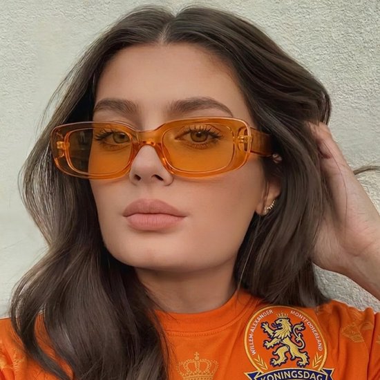 Koningsdag bril - Oranje bril - Bevrijdingsdag - Koningsdag accessoires - Festival classic model - Festivalbril - Technobril - Rave bril - Festival zonnebril - Oranje- Unisex - Koningsdag - Kingsdag - Carnavalsbril van Merkloos — afbeelding 4