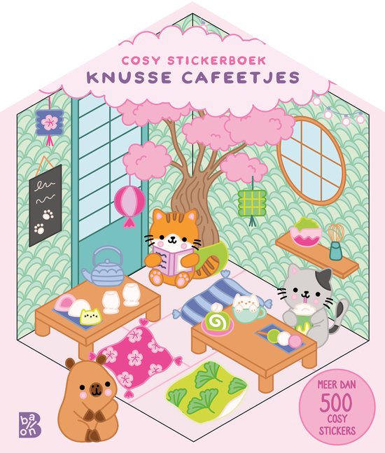 Cosy stickerboek: Knusse cafeetjes - cover