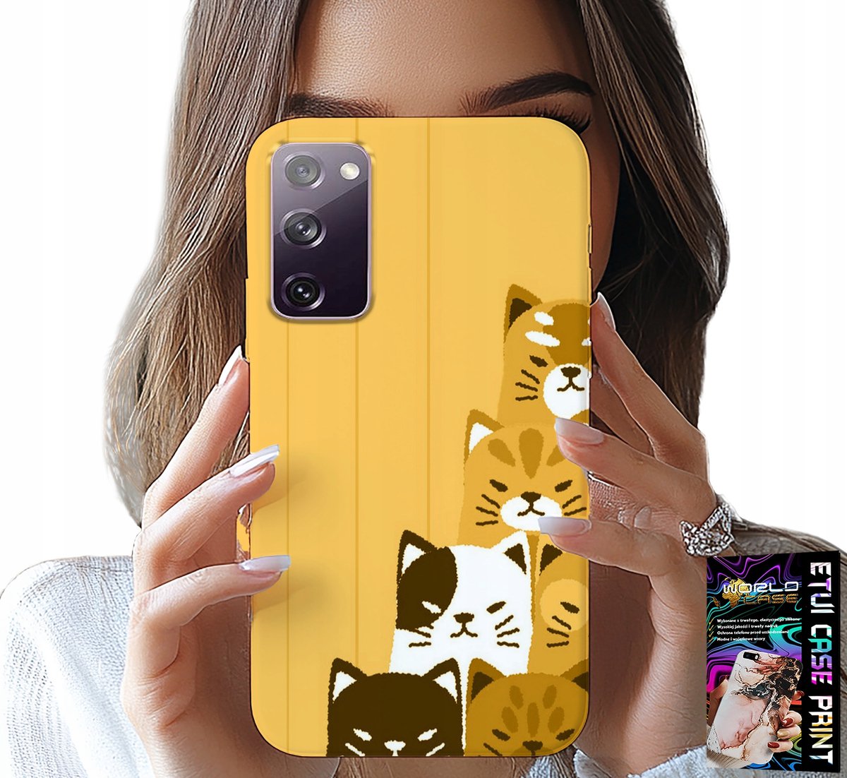 HOESJE VOOR SAMSUNG GALAXY S20 LITE - LOVE CAT, PATRONEN MET KAT, HOESJE + GLAS