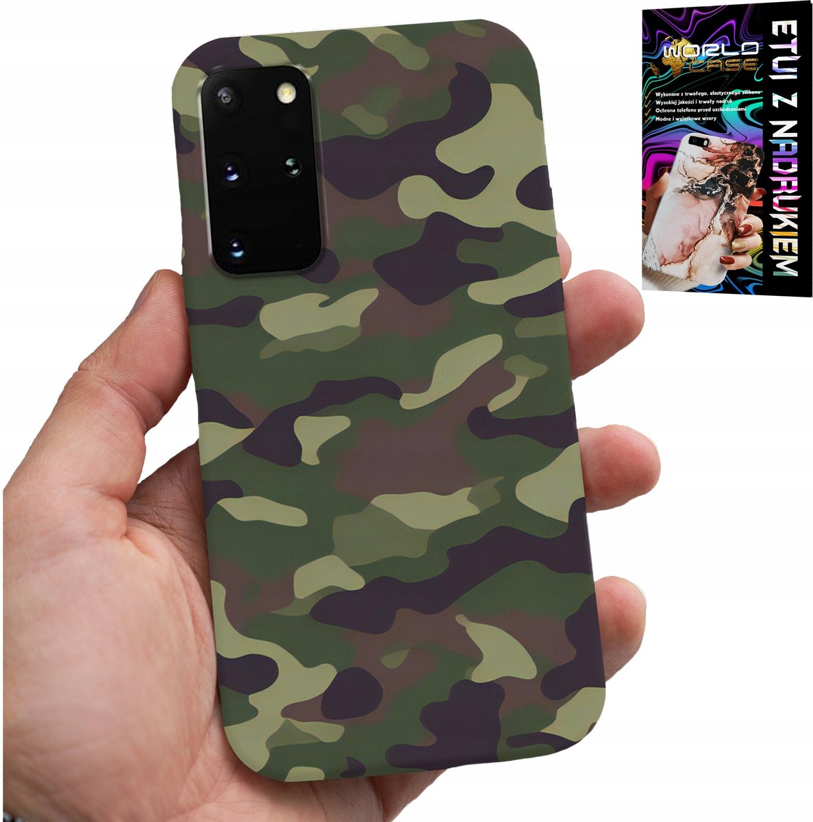 HOESJE VOOR SAMSUNG GALAXY S20 PLUS - CAMOUFLAGE, MILITAIRE KLEUREN MILITARIAFAN CASE