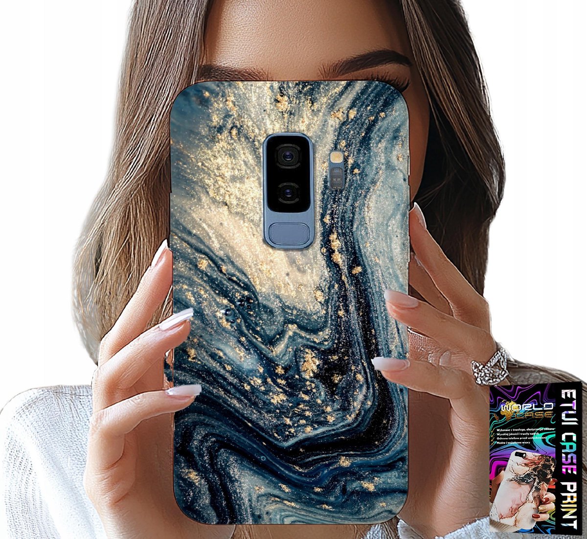 HOESJE VOOR SAMSUNG GALAXY S9 PLUS - HOESJE MET ELEGANT STEENPATROON