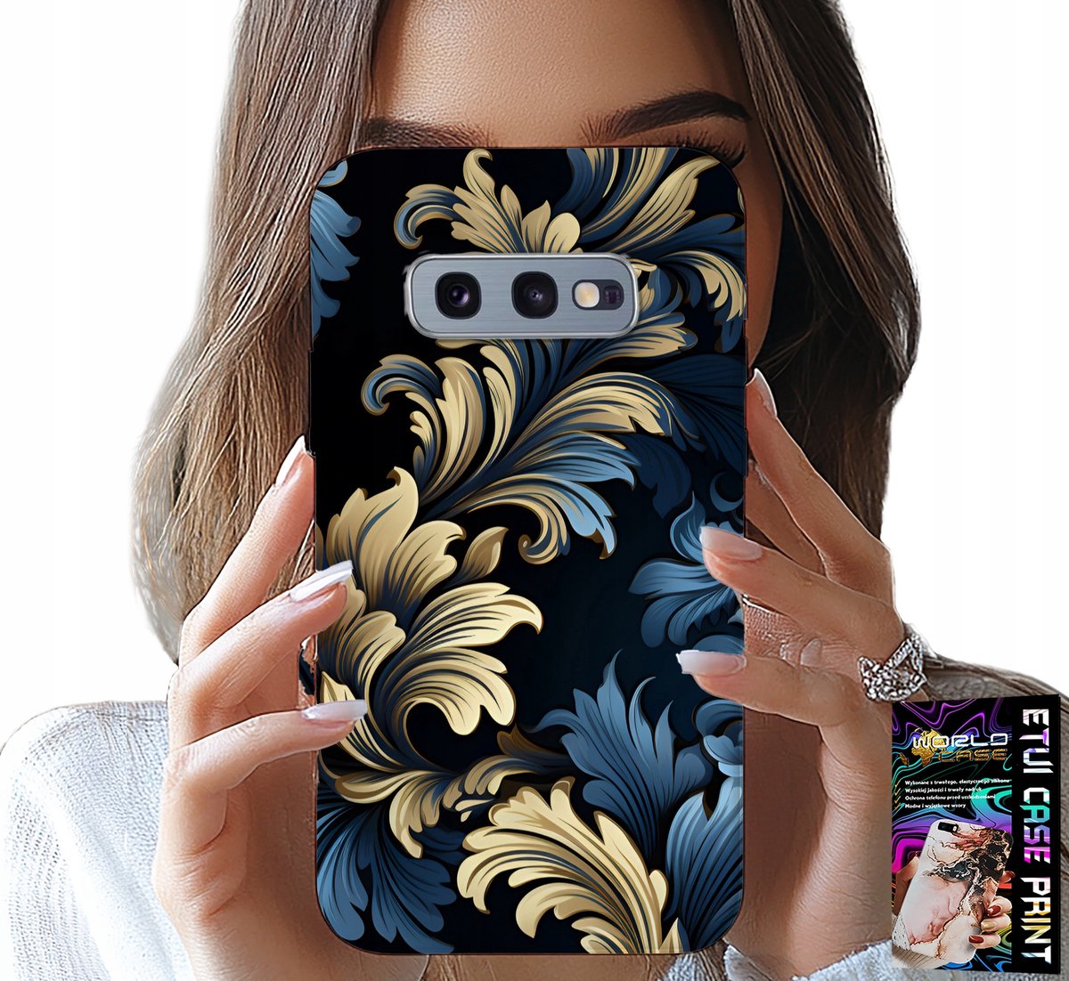 HOESJE VOOR SAMSUNG GALAXY S10E - ELEGANT GOUDEN, MODIEUS PATROON