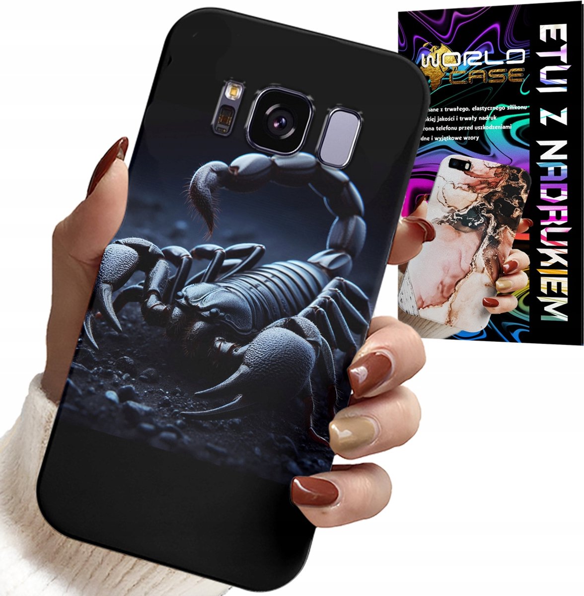 HOESJE VOOR SAMSUNG GALAXY S8 - SCHORPIOEN, SCHORPIOENEN + HYDROGEL FILM