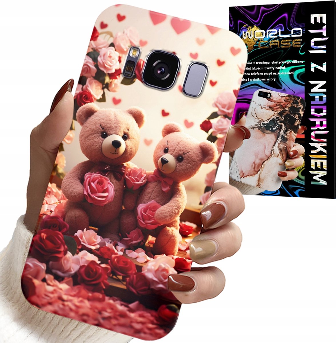 Hoesje voor Samsung Galaxy S8 - Teddyberen, Love You, Harten, diverse patronen