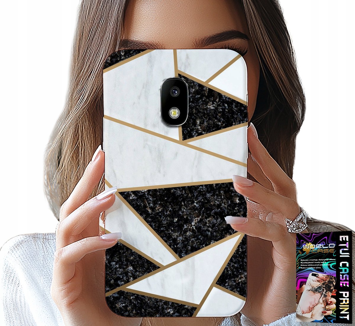 HOESJE VOOR SAMSUNG GALAXY J5 2017 - ELEGANT EN MODIEUS ONTWERP HOESJE + GLAS