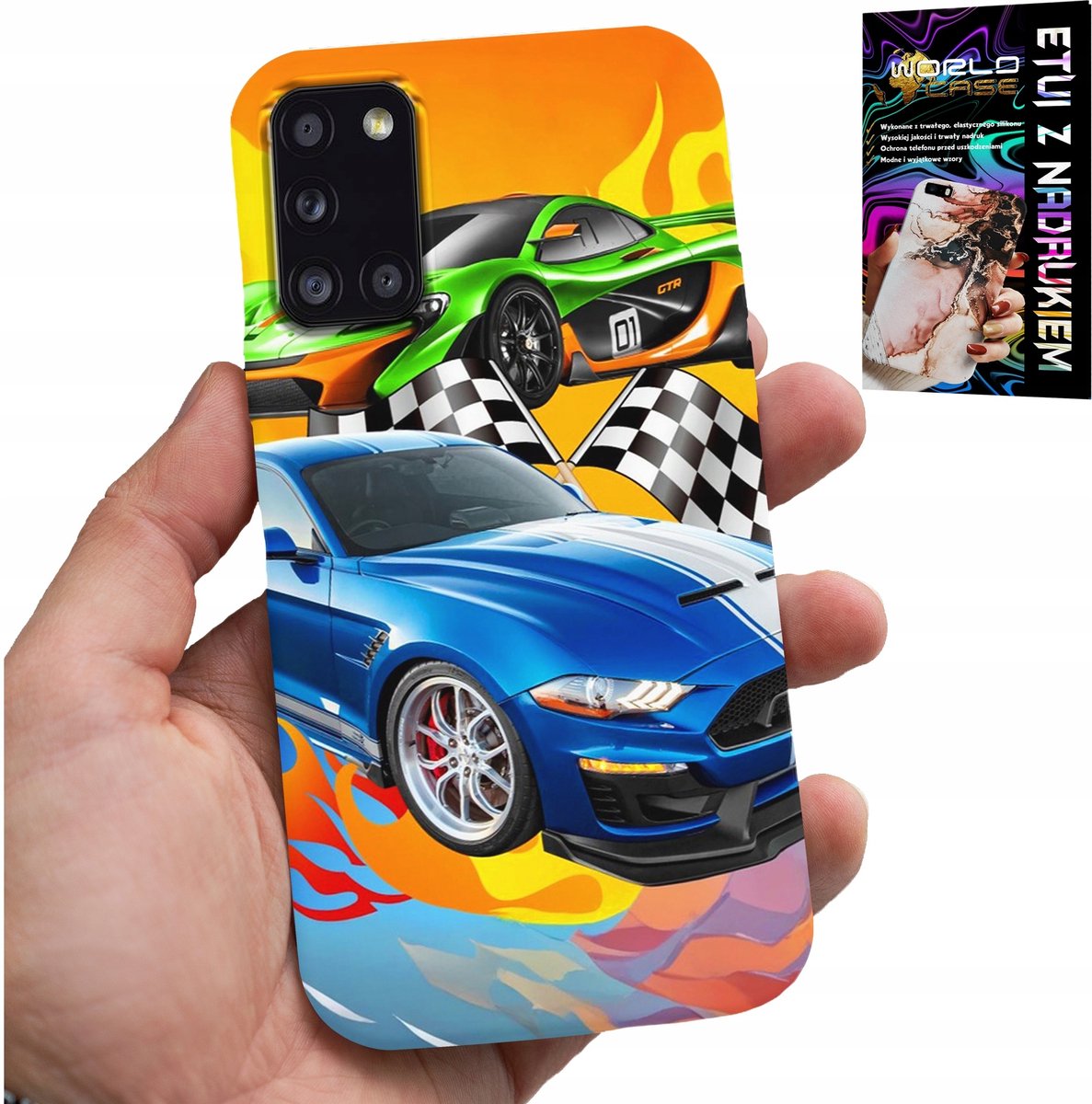 HOESJE VOOR SAMSUNG GALAXY A31 - VOOR KINDEREN, RACEAUTO'S