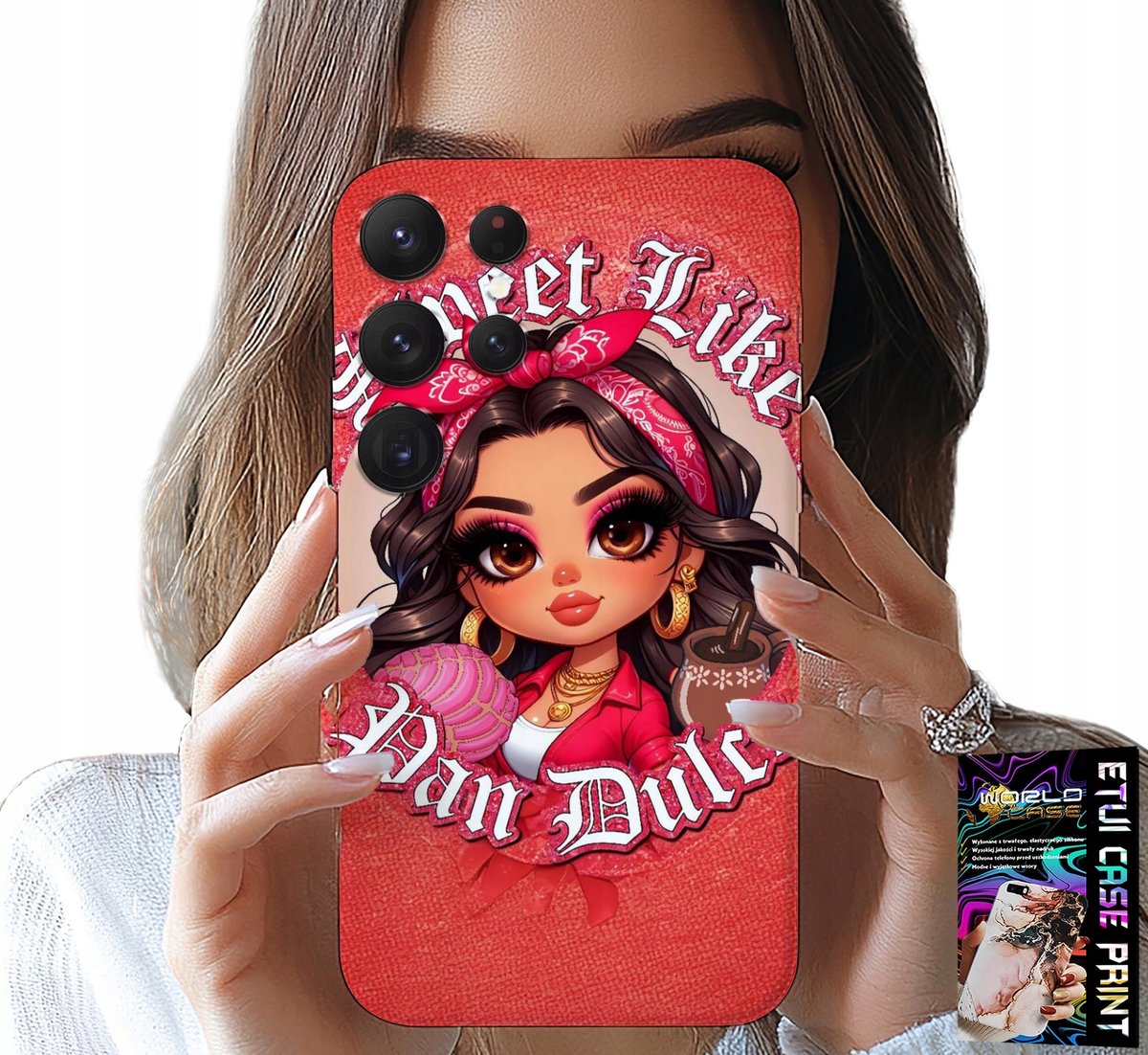 SAMSUNG GALAXY S24 ULTRA HOESJE - ZOET ALS MODIEUZE POPPEN VOOR MEISJES