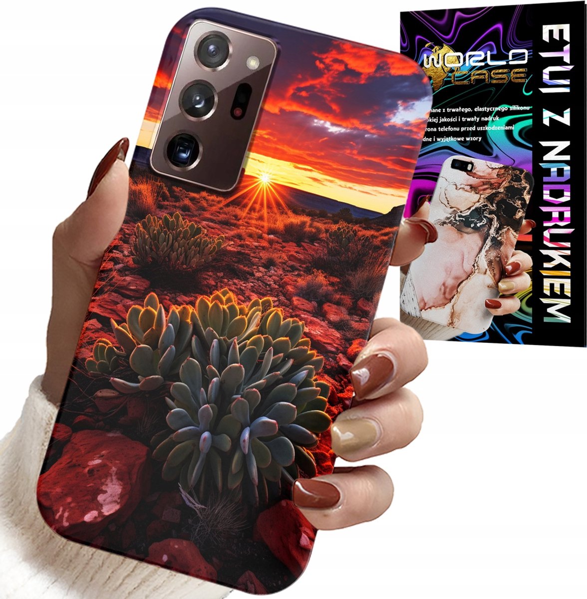 HOESJE VOOR SAMSUNG NOTE 20 ULTRA - MEXICAANSE WOESTIJNUITZICHTEN + FOLIE