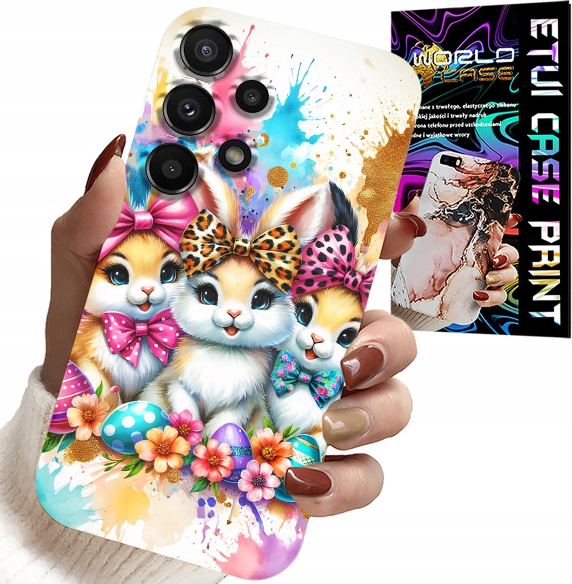 HOESJE VOOR SAMSUNG GALAXY A32 4G - KONIJNTJES, KERST, KONIJN, PASEN