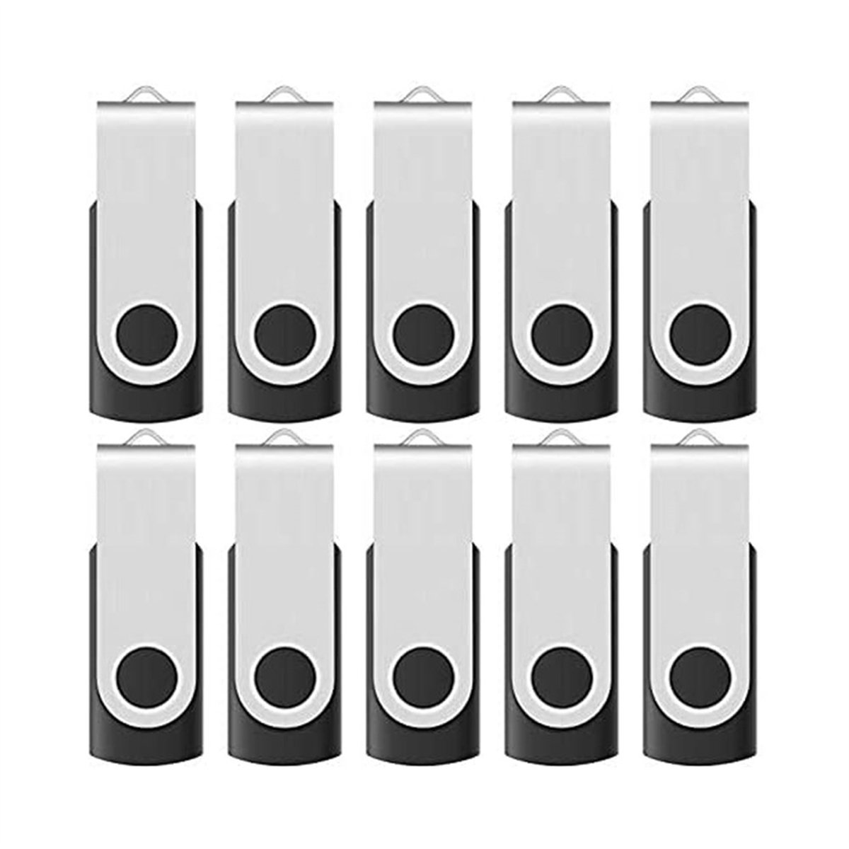 carmderin - USB stick - USB Flash Drive - USB Stick - Flash Drive - USB 2.0 Interface - Grade A Chipset - Compact Design - 10 Stuk