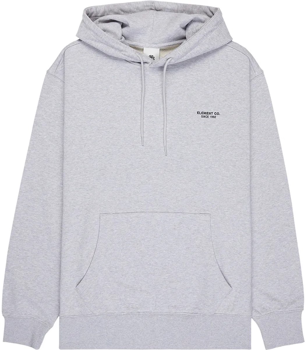 Element Co Emb Hoodie S Man Grijs