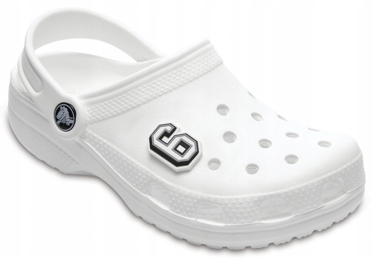 Crocs Jibbitz - Decoratieve Prijpe - B&W Number 6