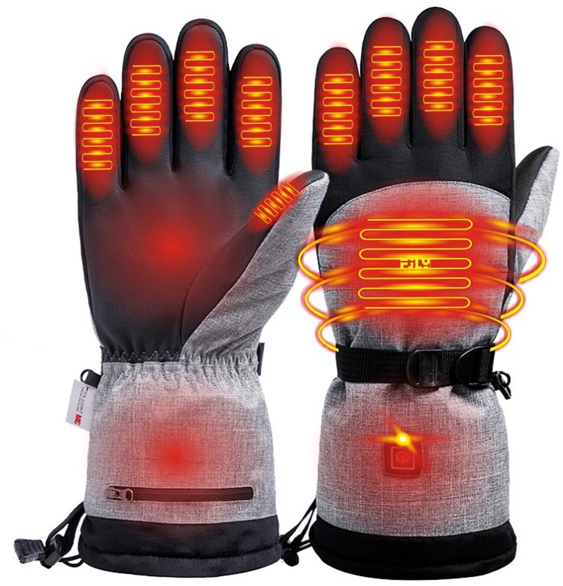 Verwarmde thermische handschoenen Eén maat