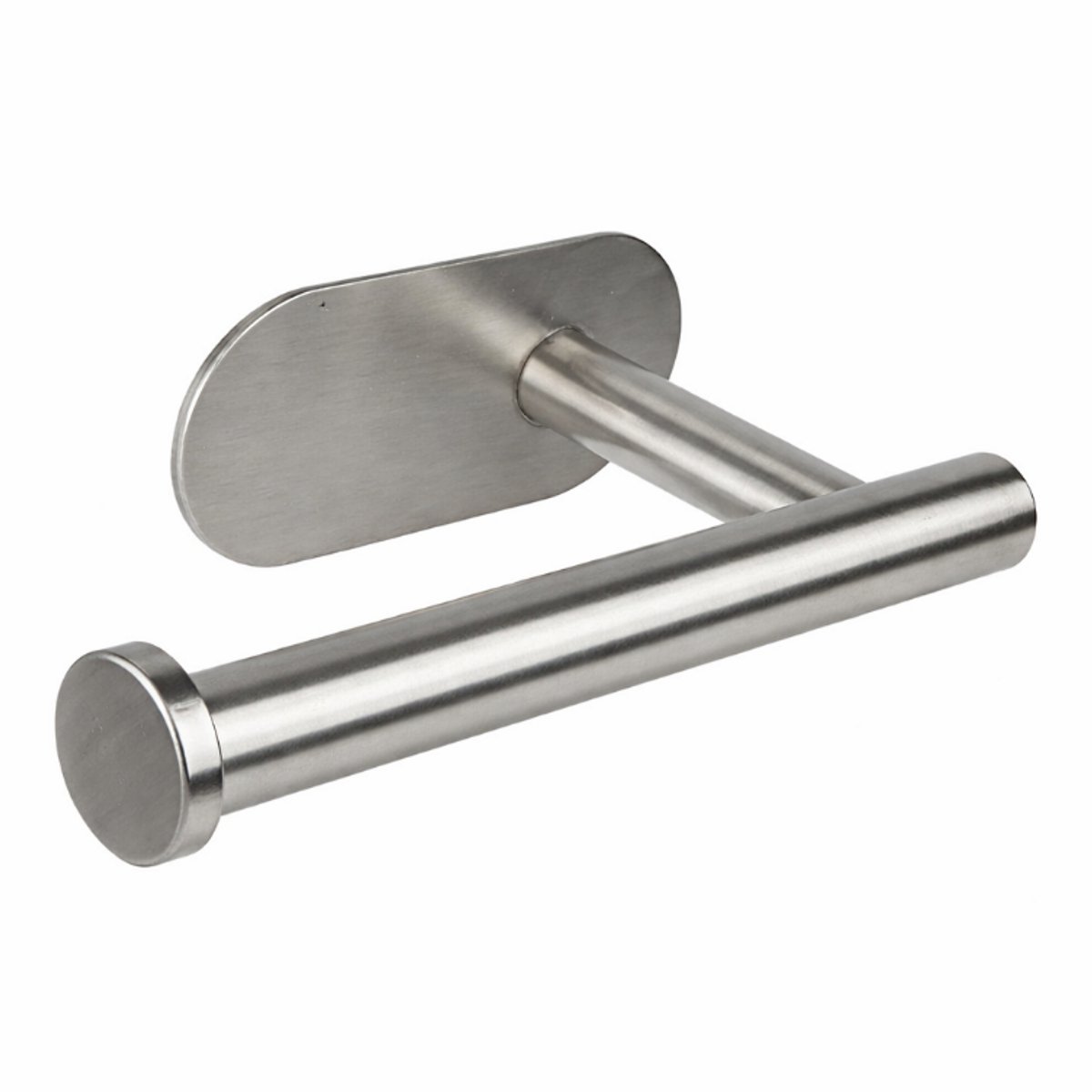 WC Rolhouder Zilver – Zelfklevend – RVS – Zonder Boren – Modern Design – Horizontaal & Verticaal – Toiletrolhouder