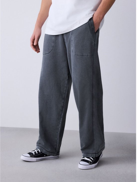 Casual Broek Voor Heren Fleece Broek Joggingbroek Met Trekkoord Slim Fit Broek Katoen Voor Heren Nieuwe Sportbroek Met Zakken (Color : Black, Size : XXL
