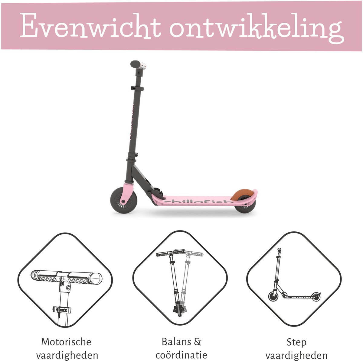 Chillafish Kinderstep jongen en meisje vanaf 5 jaar met voetrem - Licht Roze - Step met verstelbaar stuur - Opvouwbaar en lichtgewicht met ABEC-5 wielen - Model Flexxi thumbnail 6
