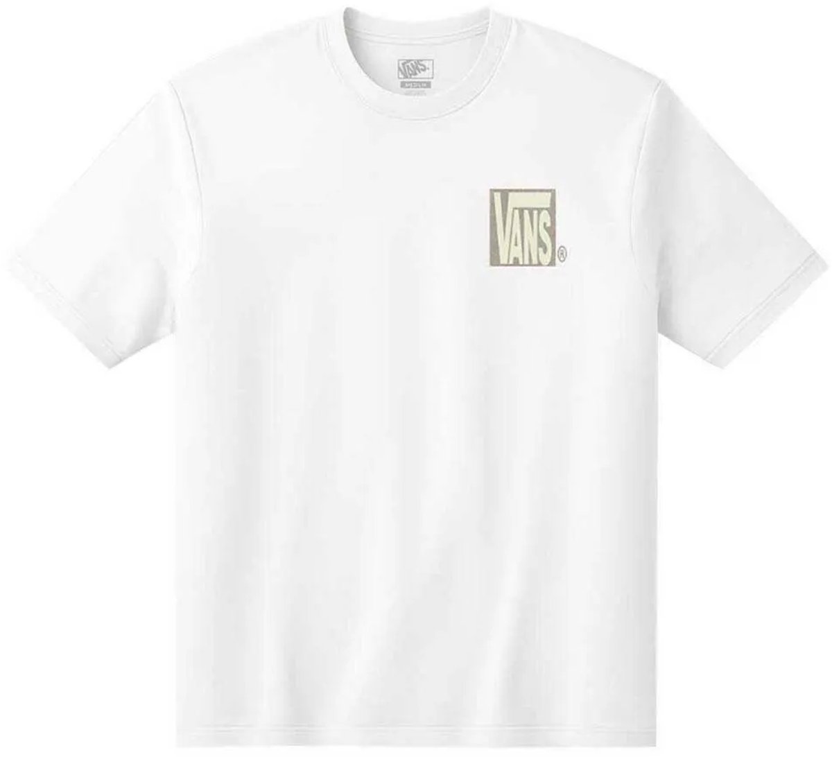Vans Stretch Stack Crackle T-shirt Met Korte Mouwen S Man Wit