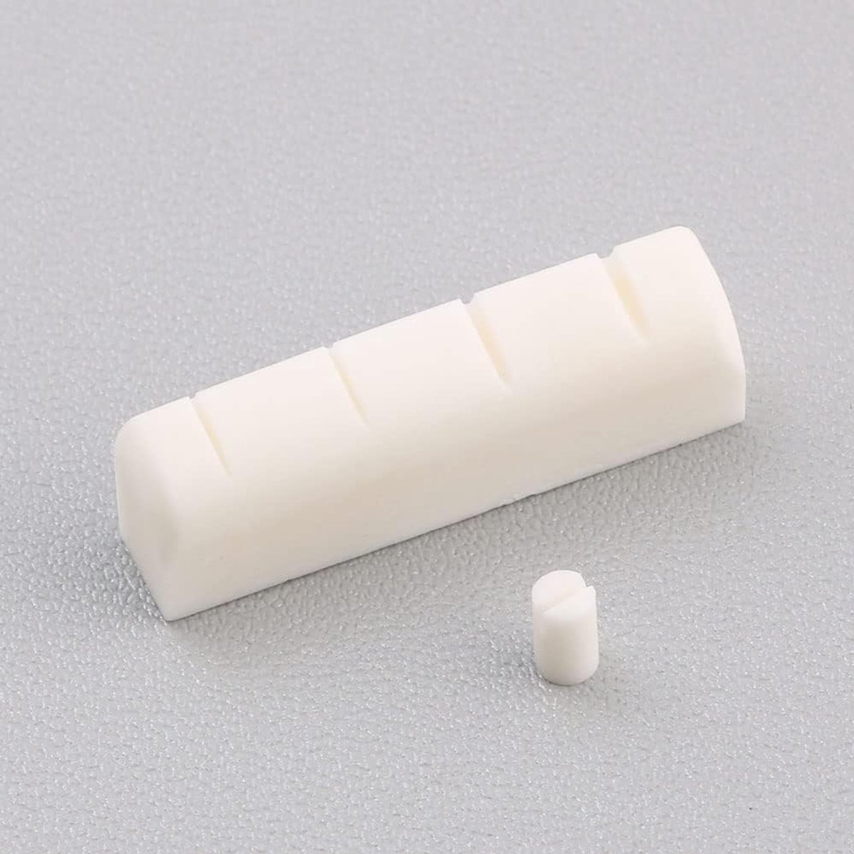 Banjo Topmoer - Snaarmoer Set - 5 Snaren Banjo - Gemaakt van Bot - 30x6x9mm & 5x3mm - Wit