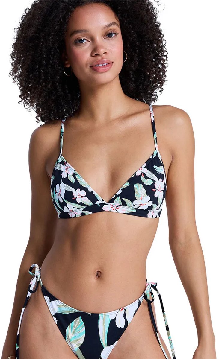 Roxy Essentials Pt Fixed Triangle Bikinitop S Vrouw Antraciet