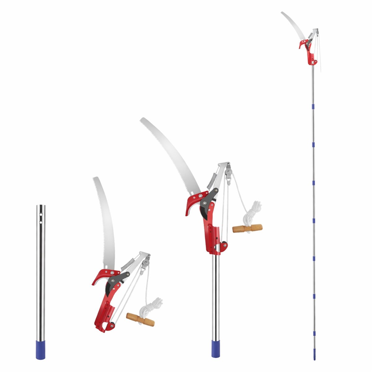 Cellista Telescopische Snoeischaar - Snoeizaag - Paalsnoeischaar - Verstelbare Tuinzaag - 82-410 cm - heggenschaar - Tuingereedschap