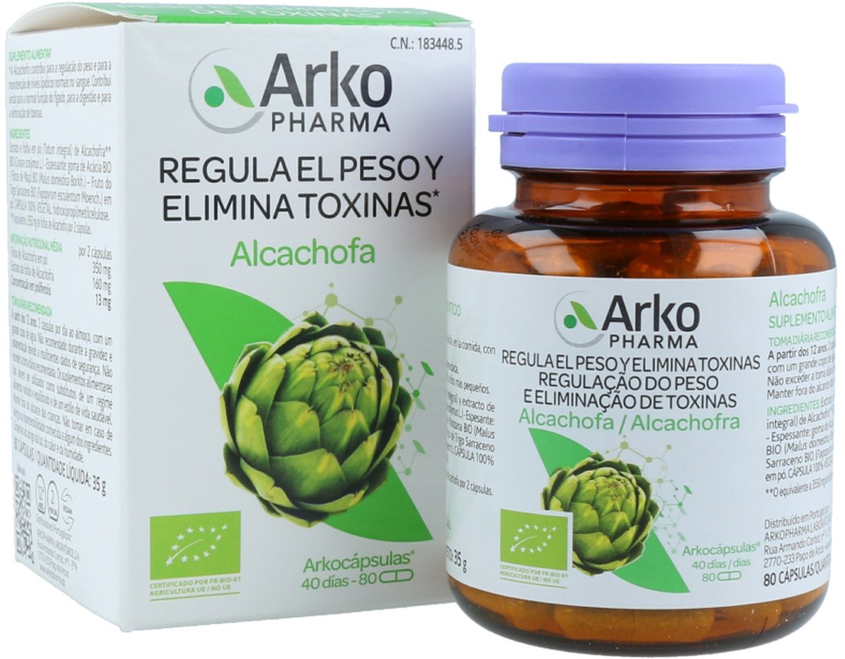 ARKOCAPS Artisjok BIO 80 capsules|ARKOCAPS Artichoke BIO 80 capsules|ARKOGELULES Artichaut BIO 80 capsules