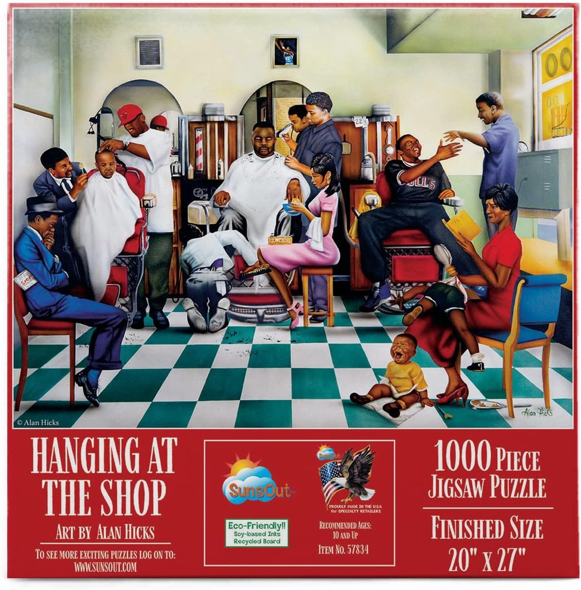 Legpuzzel 1000 stukjes - Uitdagende puzzel - Ontspannen tijdverdrijf - Gedetailleerd kunstwerk - 50x68 cm - Meerkleurig