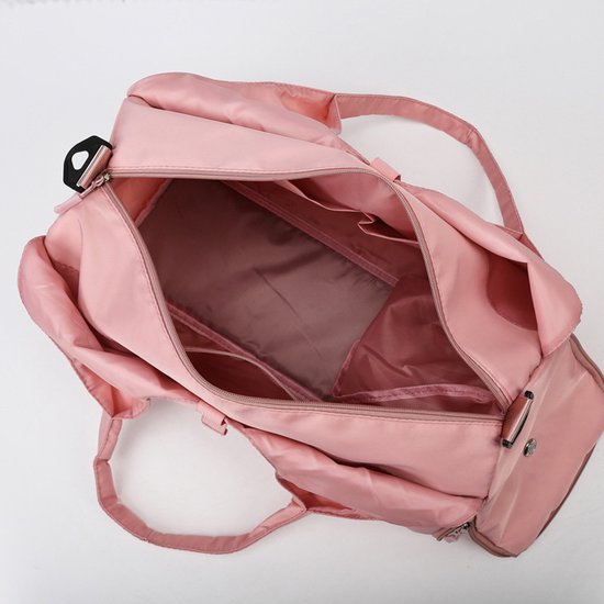Yogatas - Yogamat tas - Tas voor yogamat - Yogabag - Sporttas met rits - sport en fitnesstas - Dames - Handbagagetas - slijtvaste reistas met grote capaciteit en apart schoenenvak - Voor Pilates Gym Workout Strandreizen - Paars — afbeelding 3