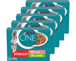 PURINA® ONE® Sterilcat - Kattenvoer Natvoer - Zalm & Kalk...