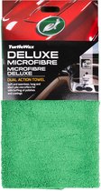 Turtle Wax Deluxe Microvezel Dual Action - Superzachte, randloze microvezeldoek - Voor het aanbrengen en verwijderen van spraypolishes en waxen - Drogen van interieur- en exterieur oppervlakken - 40x40cm