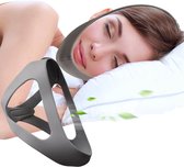 Anti-Snurk Kinband voor CPAP Gebruikers – Snurkband & Mondsluiting – Verstelbare Anti Snurken Oplossing – Comfortabel voor Mannen en Vrouwen - Betere Slaap & Ademhaling - Grijs