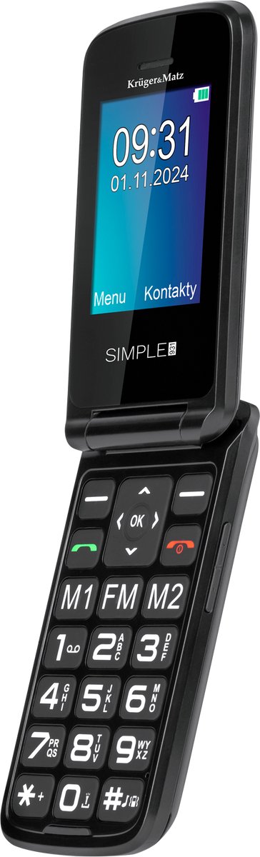 Krüger&Matz Simple 931 - GSM-telefoon - 4G - Dual SIM - SOS-knop